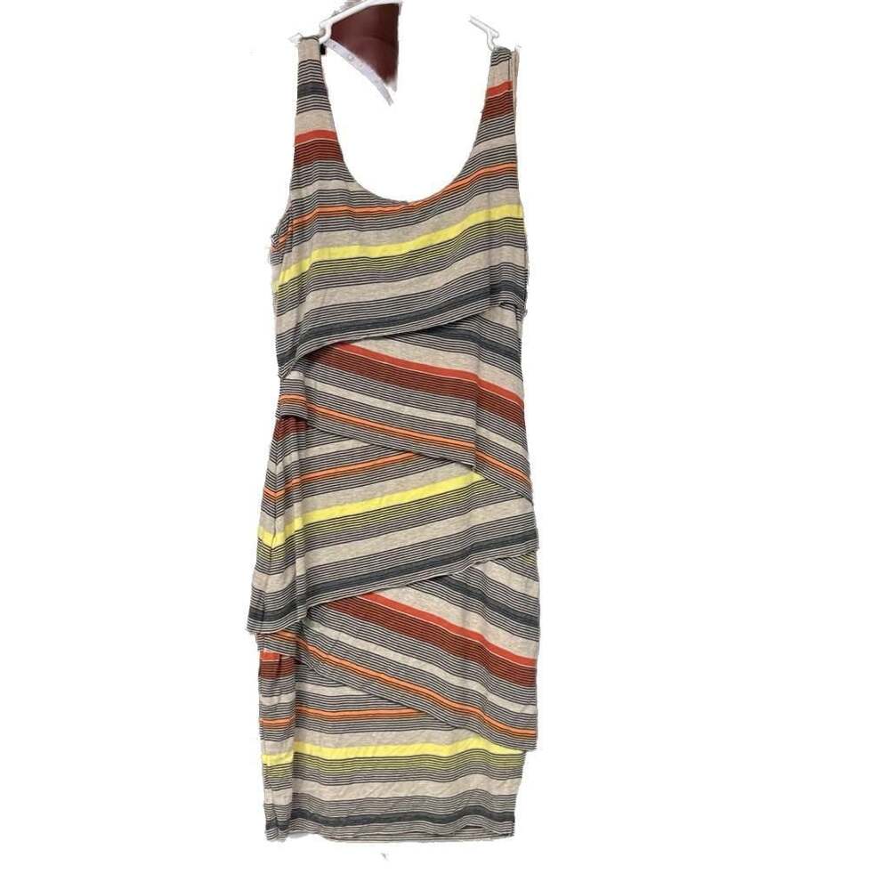 Bailey 44 Striped Sleeveless Tiered Layered Mini Dress for Anthropologie